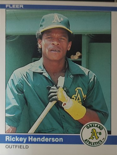 1984 Fleer #447 Rickey Henderson