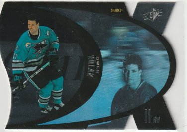 1997-98 UPPER DECK SPX DIE CUT HOLOVIEW STEEL #44 OWEN NOLAN SAN JOSE SHARKS