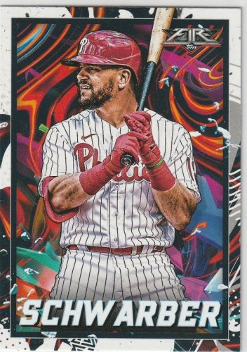 2022 Topps Fire - Kyle Schwarber #13 - Philadelphia Phillies