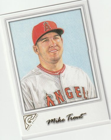 2017 Topps Gallery - Mike Trout #1 - Los Angeles Angels