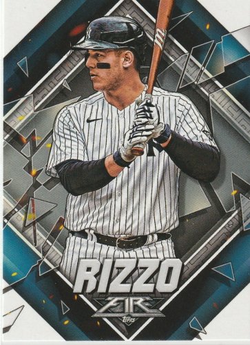 2022 Topps Fire - Anthony Rizzo #123 - New York Yankees