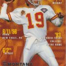 1995 Fleer 183 Joe Montana - San Francisco 49ers - 2000 HOF