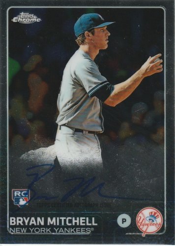 2015 Topps Chrome - Rookie Autographs Bryan Mitchell #AR-BM