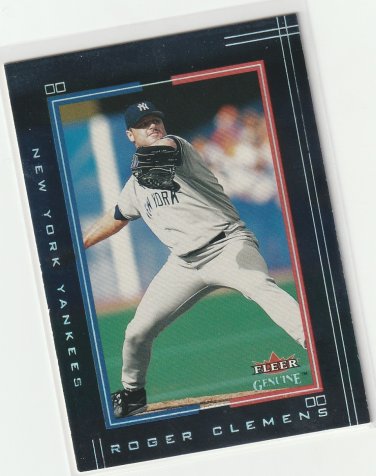 2002 Fleer Genuine - Roger Clemens #85 - New York Yankees