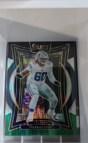 2024 Panini Select - Concourse Tyler Guyton #69 Green & Yellow Shock Prizm (RC)