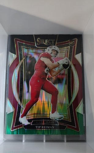 2024 Panini Select - Concourse Tip Reiman #50 Black & Green Shock Prizm (RC)