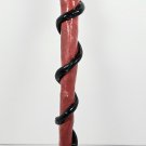 Handcrafted Obsidian Gemstone and Snake Wand