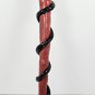 Handcrafted Obsidian Gemstone and Snake Wand