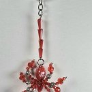 Handcrafted Crystal Red Bead Spider Keychain Handcrafted Crystal Red Bead Spider Keychain
