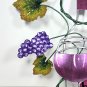 Hand Painted Metal Wine Wall Hanging