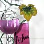 Hand Painted Metal Wine Wall Hanging