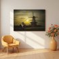 Rustic Art Print Hand painted oil painting on canvas 60x90CM(23.6"x35.4")Unframed