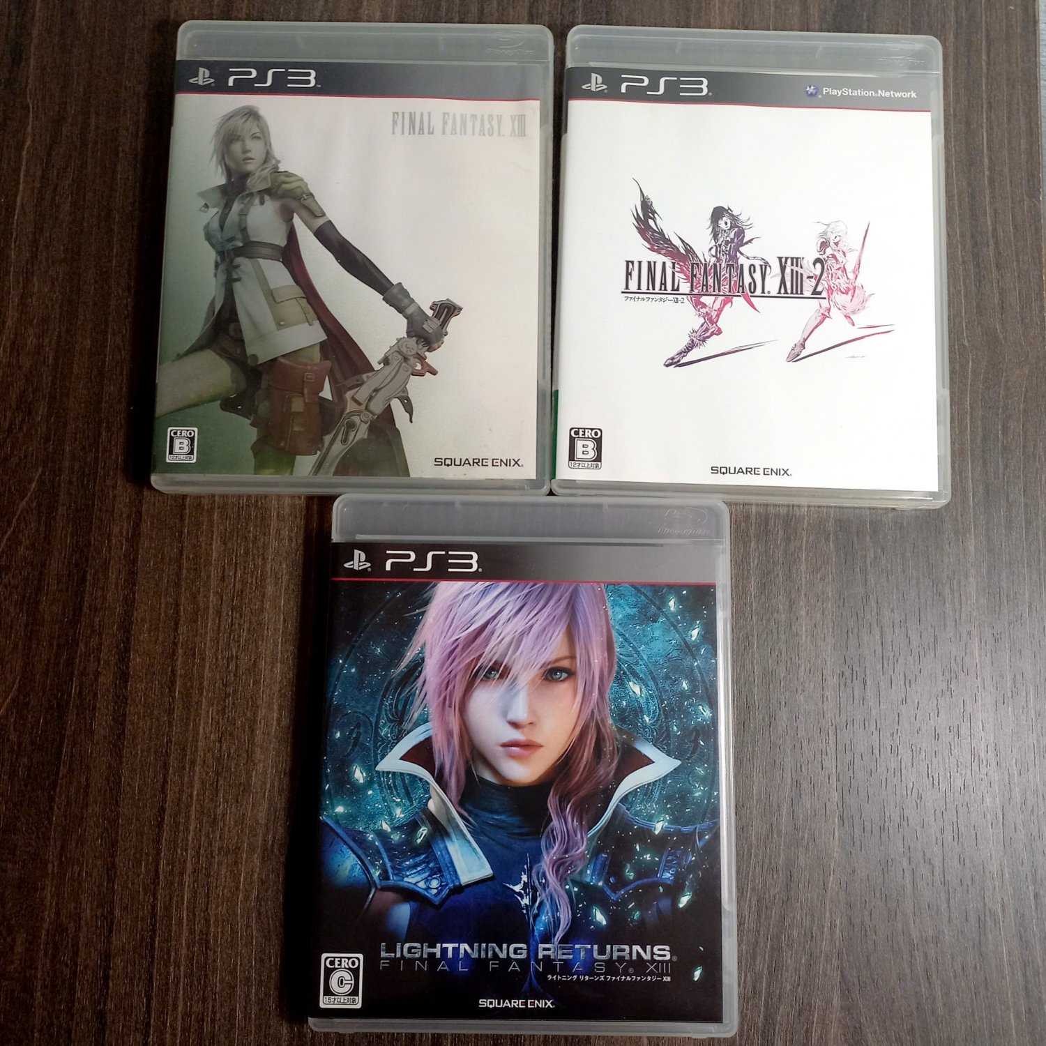 Final Fantasy XIII XIII-2 Lightning Return Ps3 Japanese Ver 3 game Set