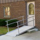 3' L x 36" W Silver Spring Aluminum Wheelchair Access Ramp with Handrails - 850 lb. Cap