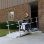 3' L x 36" W Silver Spring Aluminum Wheelchair Access Ramp with Handrails - 850 lb. Cap