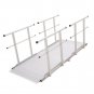 6' L x 36" W Silver Spring Folding Aluminum Wheelchair Access Ramp with Handrails - 850 lb. Cap