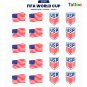 USA Flag & Soccer Fan Temporary Tattoos FIFA World Cup 2026 Edition