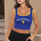 Bosnia and Herzegovina Soccer Flag Crop Tank Top FIFA World Cup 2026 Fan Edition Bosnia and Herzegovina Soccer Flag Crop Tank Top FIFA World Cup 2026 Fan Edition