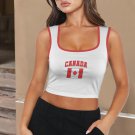 Canada Soccer Flag Crop Tank Top FIFA World Cup 2026 Fan Edition