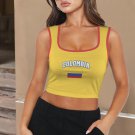 Colombia Soccer Flag Crop Tank Top FIFA World Cup 2026 Fan Edition Colombia Soccer Flag Crop Tank Top FIFA World Cup 2026 Fan Edition