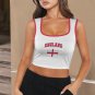 England Soccer Flag Crop Tank Top FIFA World Cup 2026 Fan Edition