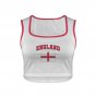 England Soccer Flag Crop Tank Top FIFA World Cup 2026 Fan Edition