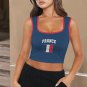 France Soccer Flag Crop Tank Top FIFA World Cup 2026 Fan Edition