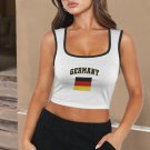 Germany Soccer Flag Crop Tank Top FIFA World Cup 2026 Fan Edition