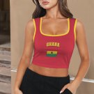 Ghana Soccer Flag Crop Tank Top FIFA World Cup 2026 Fan Edition