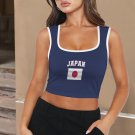 Japan Soccer Flag Crop Tank Top FIFA World Cup 2026 Fan Edition