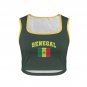 Senegal Soccer Flag Crop Tank Top FIFA World Cup 2026 Fan Edition