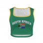 South Africa Soccer Flag Crop Tank Top FIFA World Cup 2026 Fan Edition