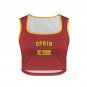 Spain Soccer Flag Crop Tank Top FIFA World Cup 2026 Fan Edition