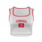 Tunisia Soccer Flag Crop Tank Top FIFA World Cup 2026 Fan Edition