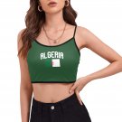 Algeria Soccer Fan Spaghetti Strap Crop Top Soccer Fan FIFA World Cup 2026 Algeria Soccer Fan Spaghetti Strap Crop Top Soccer Fan FIFA World Cup 2026