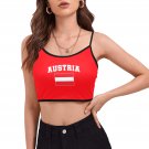 Austria Soccer Fan Spaghetti Strap Crop Top Soccer Fan FIFA World Cup 2026 Austria Soccer Fan Spaghetti Strap Crop Top Soccer Fan FIFA World Cup 2026