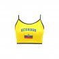 Ecuador Soccer Fan Spaghetti Strap Crop Top Soccer Fan FIFA World Cup 2026