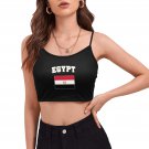 Egypt Soccer Fan Spaghetti Strap Crop Top Soccer Fan FIFA World Cup 2026