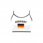 Germany Soccer Fan Spaghetti Strap Crop Top Soccer Fan FIFA World Cup 2026