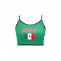 Mexico Soccer Fan Spaghetti Strap Crop Top Soccer Fan FIFA World Cup 2026
