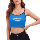 Uzbekistan Soccer Fan Spaghetti Strap Crop Top Soccer Fan FIFA World Cup 2026