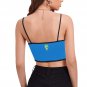 Uzbekistan Soccer Fan Spaghetti Strap Crop Top Soccer Fan FIFA World Cup 2026