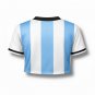 Argentina Women&acirc;��s Fan Crop Top Soccer Jersey FIFA World Cup 2026