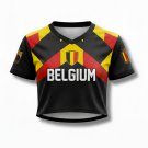 Belgium Women’s Fan Crop Top Soccer Jersey FIFA World Cup 2026 Belgium Women’s Fan Crop Top Soccer Jersey FIFA World Cup 2026