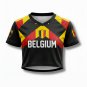 Belgium Women’s Fan Crop Top Soccer Jersey FIFA World Cup 2026