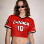 Canada Women&acirc;��s Fan Crop Top Soccer Jersey FIFA World Cup 2026