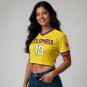 Colombia Women&acirc;��s Fan Crop Top Soccer Jersey FIFA World Cup 2026