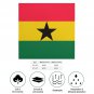 Ghana Flag Scarf &acirc;�� FIFA World Cup 2026 Edition