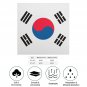 South Korea Flag Scarf &acirc;�� FIFA World Cup 2026 Edition