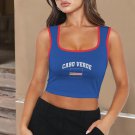 Cape Verde Soccer Flag Crop Tank Top FIFA World Cup 2026 Fan Edition Cape Verde Soccer Flag Crop Tank Top FIFA World Cup 2026 Fan Edition